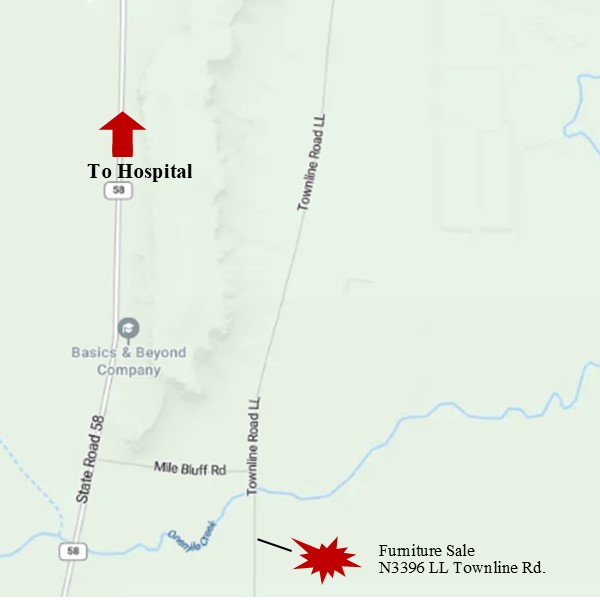 Map to Vic and Debby's 300 bing